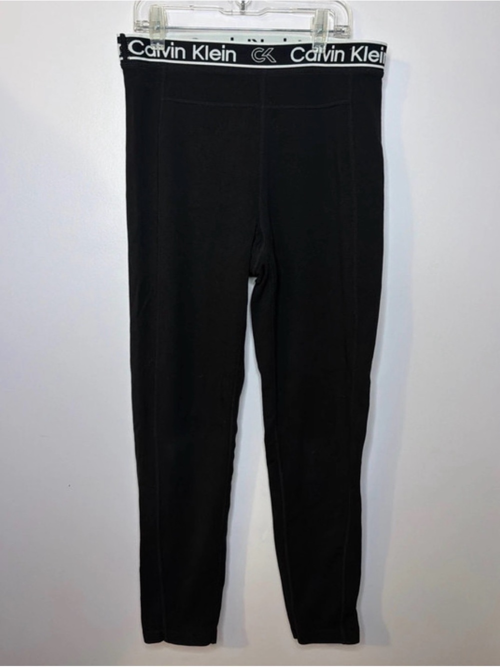 Calvin Klein Black Logo Waistband High-Rise Leggings